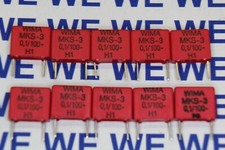 20Stück WIMA Folienkondensator MKS3 0,1uF 100V RM7,5mm / 0,1µF 0µ1 100nF