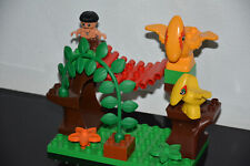 LEGO® DUPLO - 2 Bäume mit Brücke & 2 Flugsaurier Mama + Kind - Dinosaurier Dino