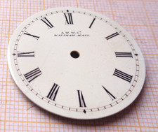Antikes gebrauchtes Zifferblatt Waltham beschädigt  D= 33,9 mm ca. HS