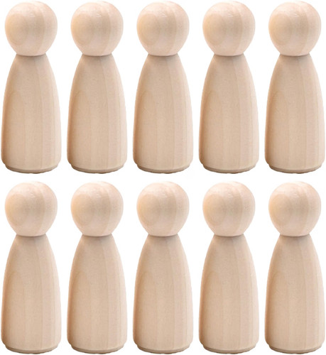Holzfiguren 55mm naturholz diy - 55mm,