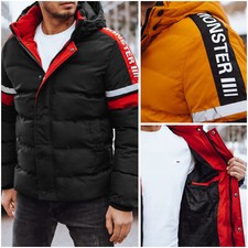 Herren Steppjacke Winterjacke mit Kapuze Herrenjacke Sportjacke Basic DSTREET