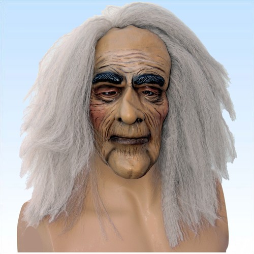 Vollmaske greis mit grauen - greis,