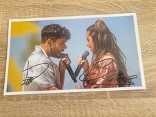 Autogramm Foto HANDSIGNIERTES Von Luca Hänni & Sarah Engels