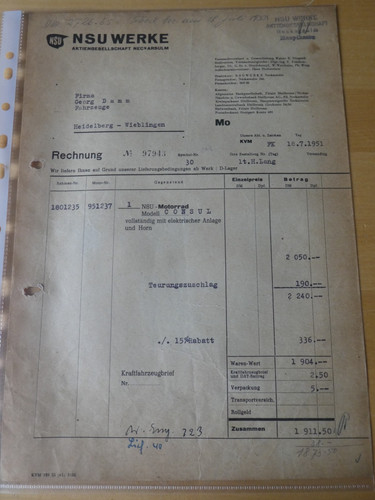 Original nsu werke neckarsulm - original,