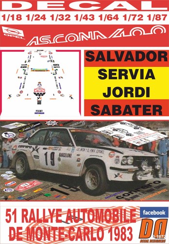 Decal opel ascona 400 - opel,