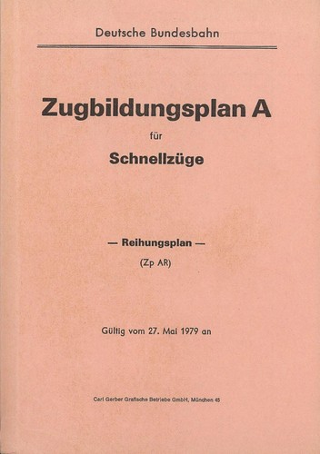 Zugbildungsplan zpar sommer - zugbildungsplan, a