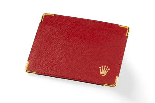 Rolex kartenetui rot leder - kartenetui,