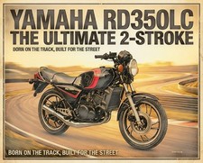 Yamaha RD350LC Blechschild