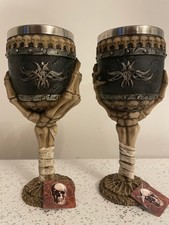 X2 NEU Harz & Metall TOTENKOPF