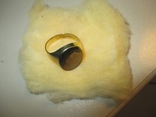 Herrenring gelbgold mit - gelbgold,
