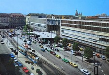 AK München Hauptbahnhof Tram 1970er