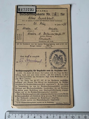 Versich karte 1919 deuben - versich.karte,