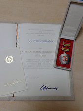 VVO in Silber mit Urkunde 1987