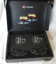 2x Tassimo by WMF Espresso-Glastasse Untertasse, Tasse, Becher, Glas, 80 ml