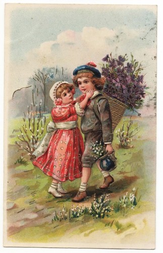 Kinder prägekarte - ak, kinder,