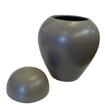 Keramik Vase mit Deckel Deckelvase Vintage Dekor Blumenvase Tischvase