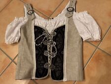 Trachtenbluse Mieder Landhaus Alpin de Luxe Gr. 34 NEU