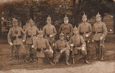 Foto AK Soldaten Gruppenfoto, Pickelhaube,, Karabiner, Lockstedter Lager  (A62)