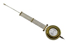 Altes Uhrenpendel Email RA langes Pendel f Regulator Wanuhr Uhrwerk clock