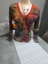 Langarmtop-Bluse S süß 