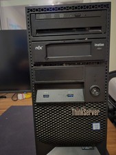 Lenovo ThinkServer TS150 Tower, Intel Xeon E3-1225 V6, 8GB, DVD-RW