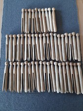 50 x Rundkopf-Wäscheklammer Klammer zum Stecken L ca.11 cm