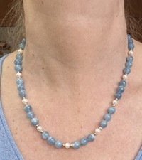 Edelstein Kette Aquamarinkette
