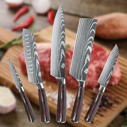 Santoku messer aus damast - santoku,