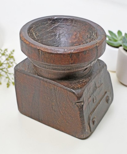 Antike holz samenhalter bijni - antike, holz-samenhalter