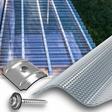 Welldach Polycarbonat Wellplatten 2,8 mm farblos Struktur Wabe  HAGELSICHER 