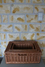 Schrankkorb Aufbewahrungskörbe Weide Aufbewahrungsbox Regalkorb Weidenkorb Neu