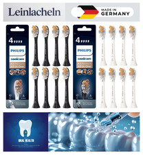 8/4x Philips HX9094 Sonicare A3 Premium All-in-One Ersatzbürste C3 Weiß/Schwarz~