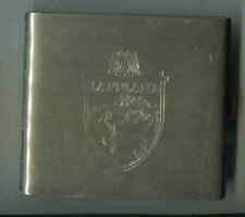 WWII:Zigarettenetui mit Gravur:Lapplandschild(nachträglich graviert) 85 x 79 mm