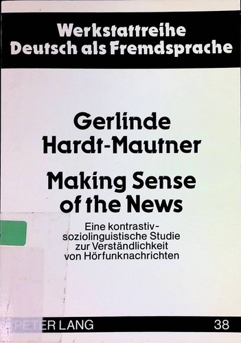 Making sense the news - sense, of