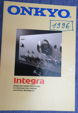 ONKYO Integra 1969-1994 Sonderkatalog/ Historie, 11S. wie neu bis auf '1996'