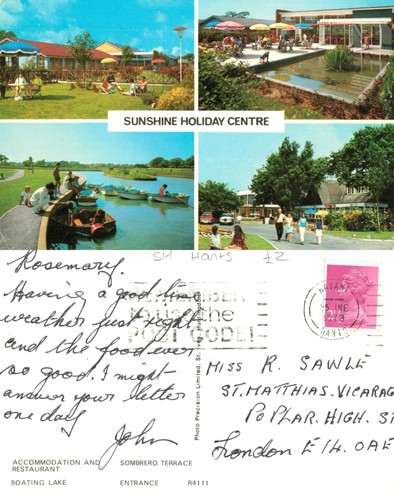 Vintage postkarte sunshine - vintage,