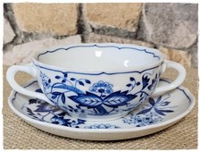 Suppentasse m Untertasse Lorenz Hutschenreuther altes Zwiebelmuster - mehr da?