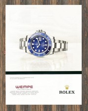 Rolex Submariner - WEMPE - Reklame Werbeanzeige Original-Werbung 2012