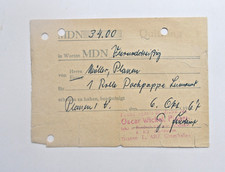 Alte DDR-Quittung Kauf von Dachpappe 1967