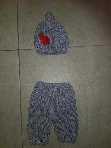 Set hose strickmütze - set, mütze