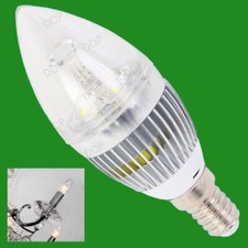 1x 3W LED Langlebig Klar Kerze