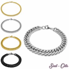 Armband Edelstahl silber gold schwarz Königskette Armkette massiv rostfrei Kette