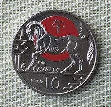 San Marino  10 Euro 2024 Chinesische Mondkalender " Pferd"