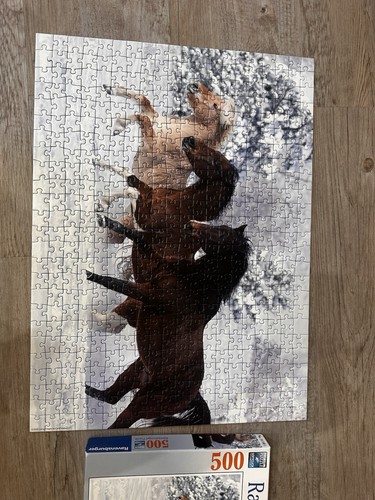 Schnee pferde puzzle - schnee,