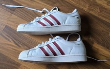 Adidas Superstar ADV rot gold weiß Größe 42 2/3 mit Karton US 9 Sneaker Sport