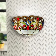 Tiffany Wandlampe 12 Zoll Handarbeit Buntglas Lampenschirme Antik Design
