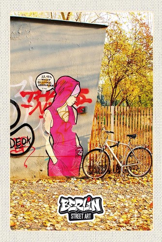 Blechschild 18x12 berlin - blechschild,