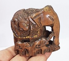 Indianer Handwerk Holz Elefant