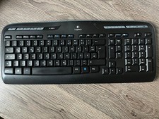 Logitech Wireless Keyboard K330 Tastatur + Receiver Schwarz Topzustand QWERTZ