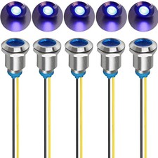 LED Metallanzeige Blau 230V AC